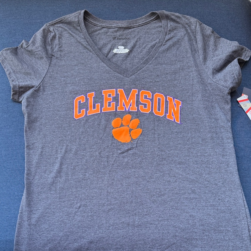 Fanatics Clemson Tigers Charcoal T-Shirt NWT